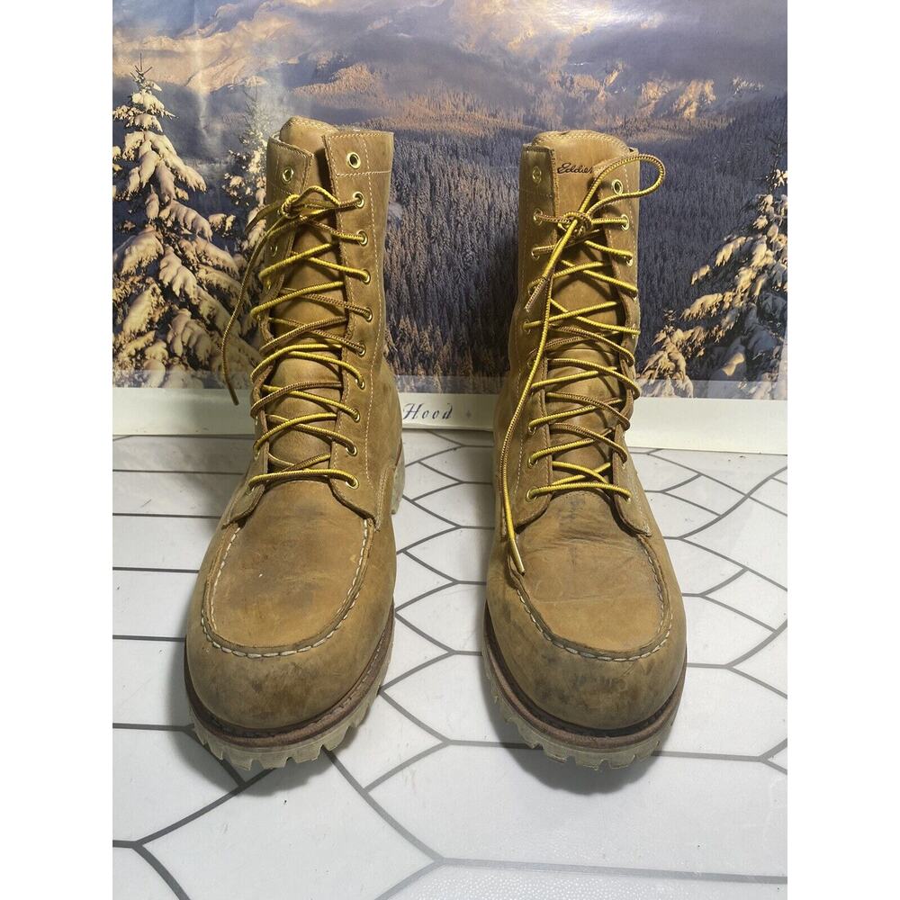 Eddie Bauer Mens Boots Sz 13 Brown leather